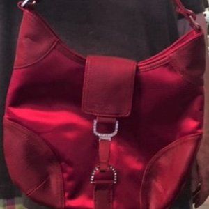 Red Purse with Rhinestones